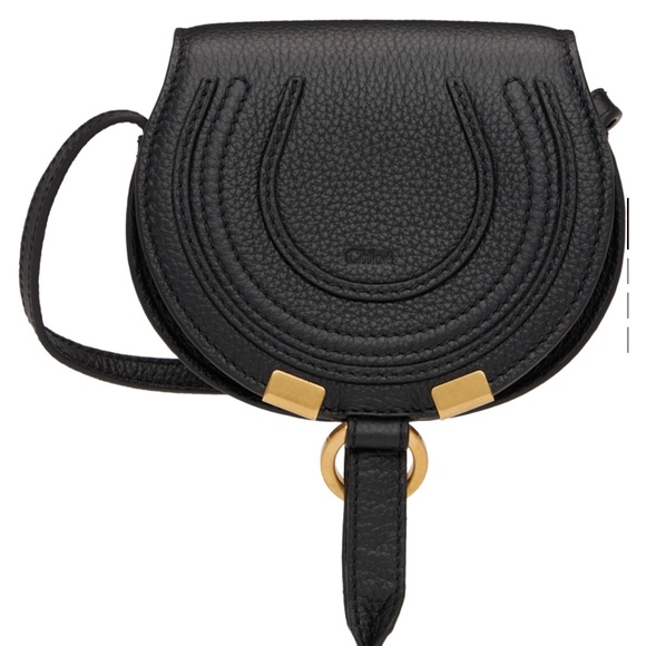 Chloe Handbags - ⚡️NWT⚡️ CHLOE Nano Marcie Saddle Bag (black)